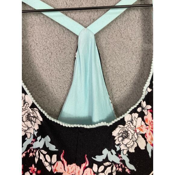 Secret Treasures Plus Size 18W Black Floral Sleep‎ Tank Top Adjustable Strap - Picture 7 of 9